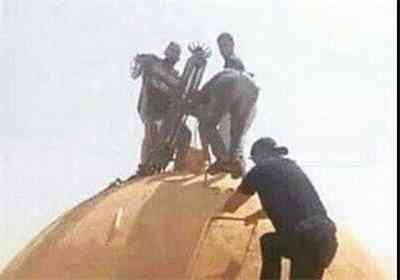 نصب صلیب توسط شیعیان